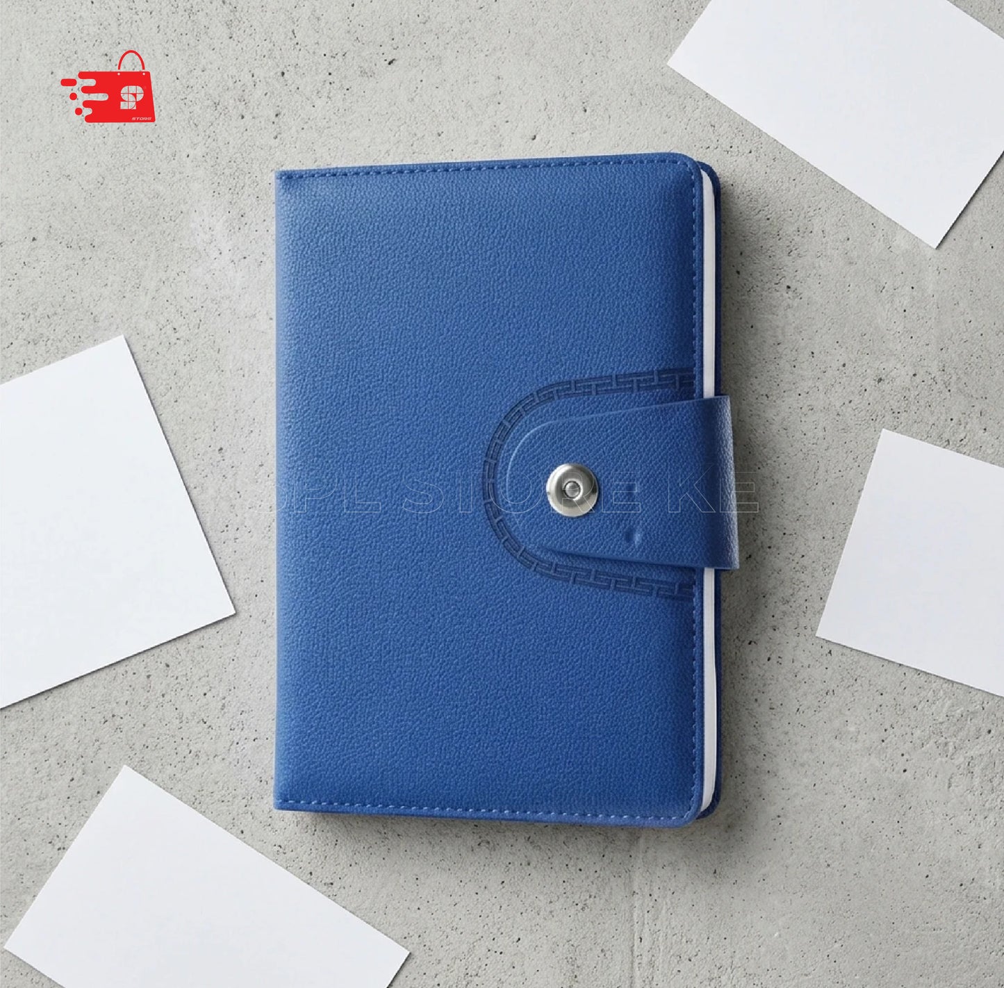 A5/B5 CAMBRIDGE ROYAL BLUE PU COVER NOTEBOOK/DIARY