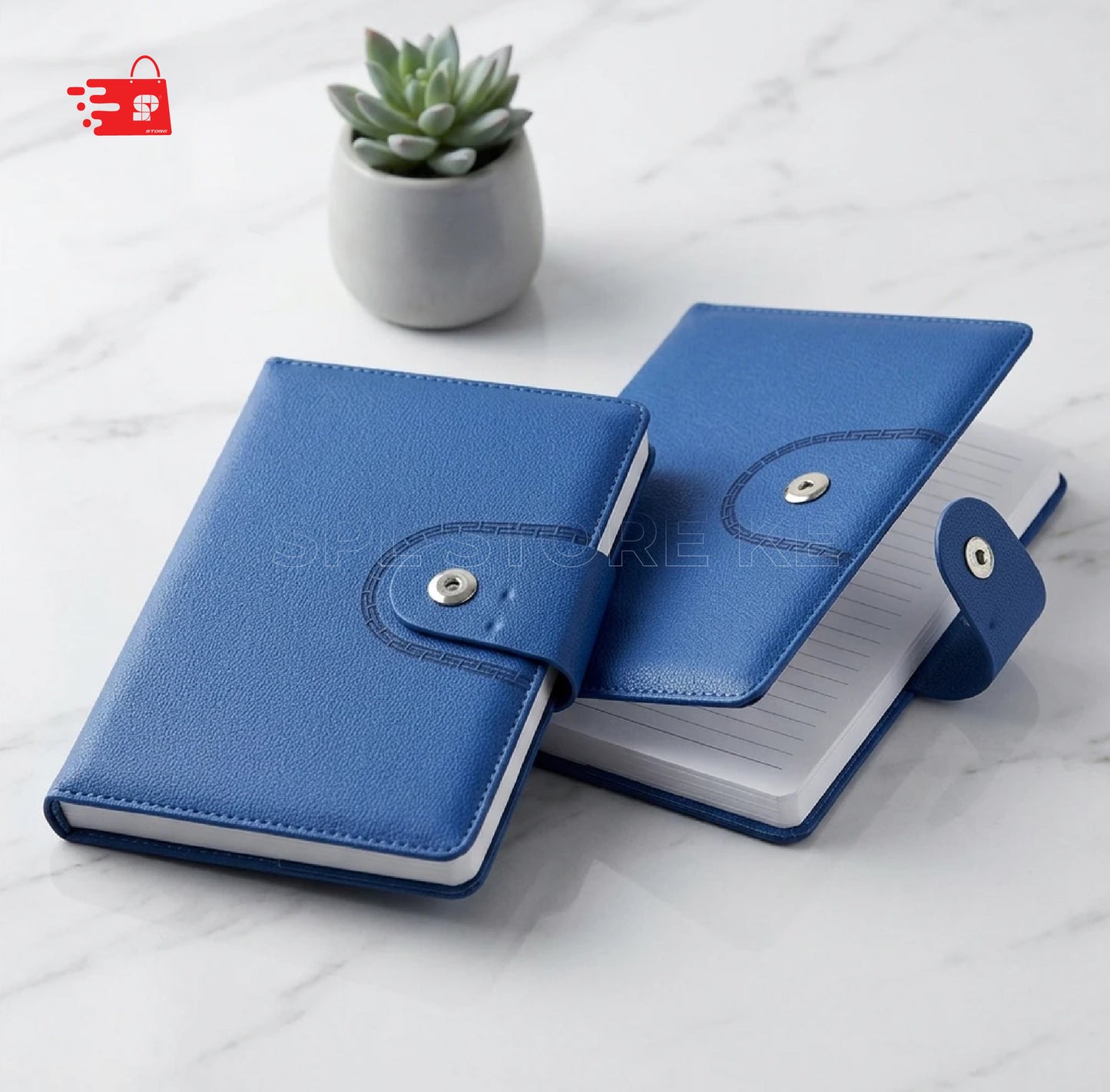 A5/B5 CAMBRIDGE ROYAL BLUE PU COVER NOTEBOOK/DIARY