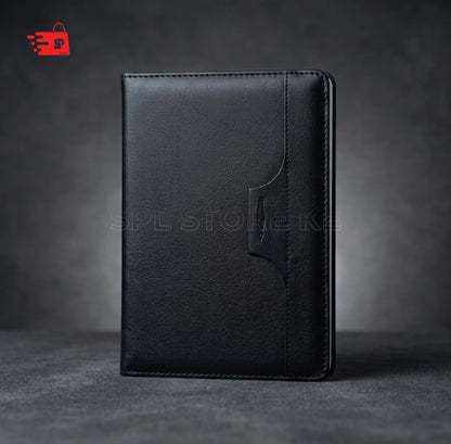 A5 PERIDOT BLACK PU NOTEBOOK/DIARY