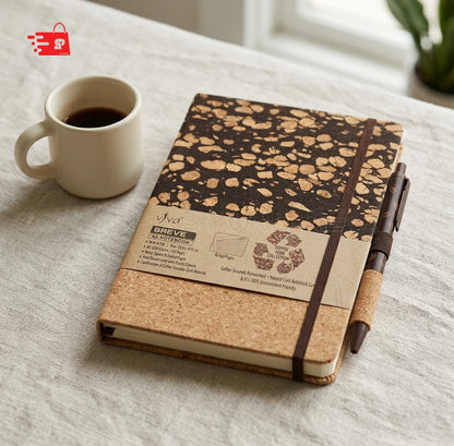 ☕ The VIVA BREVE Coffee &amp; Cork Notebook