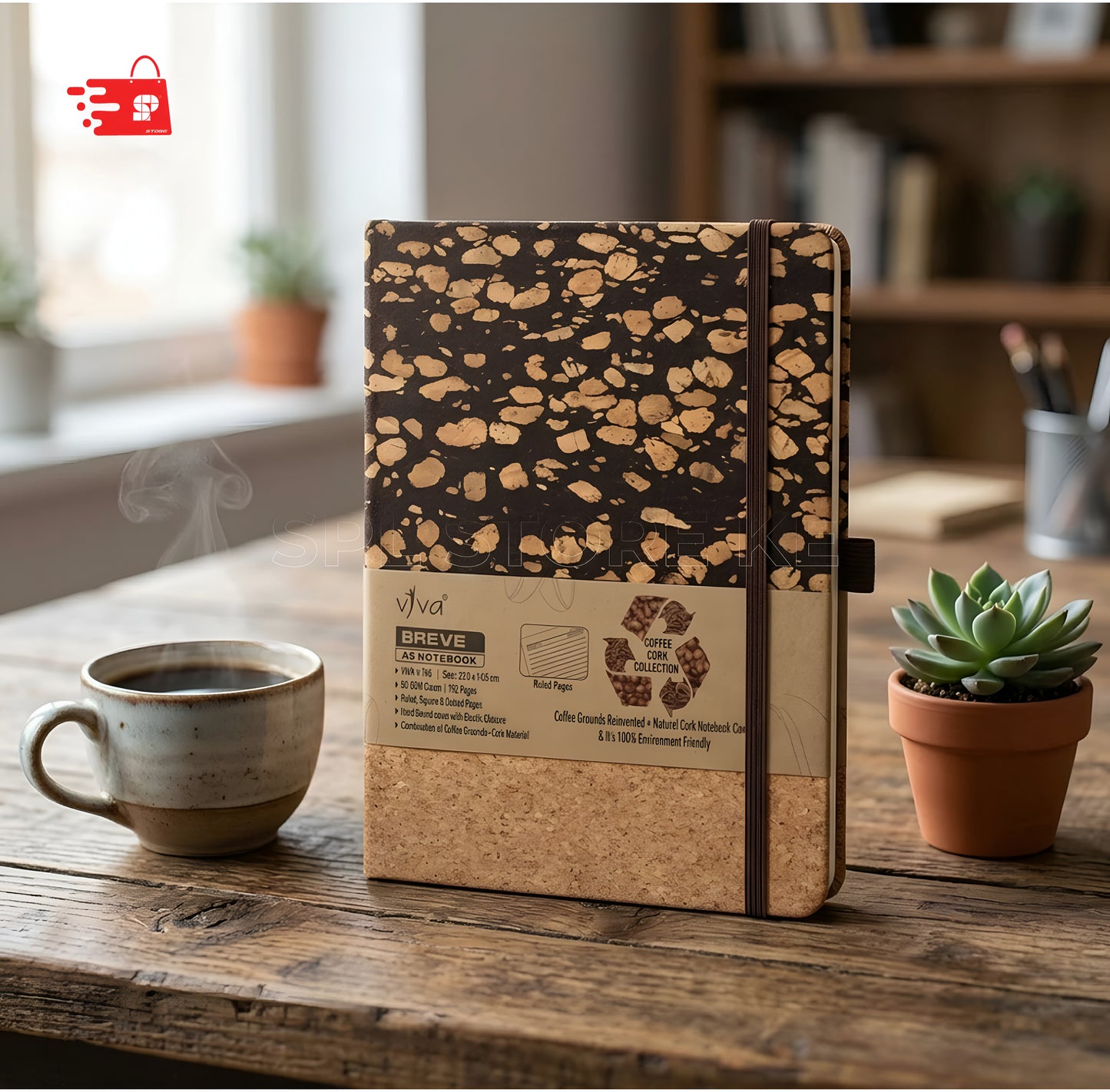 ☕ The VIVA BREVE Coffee &amp; Cork Notebook