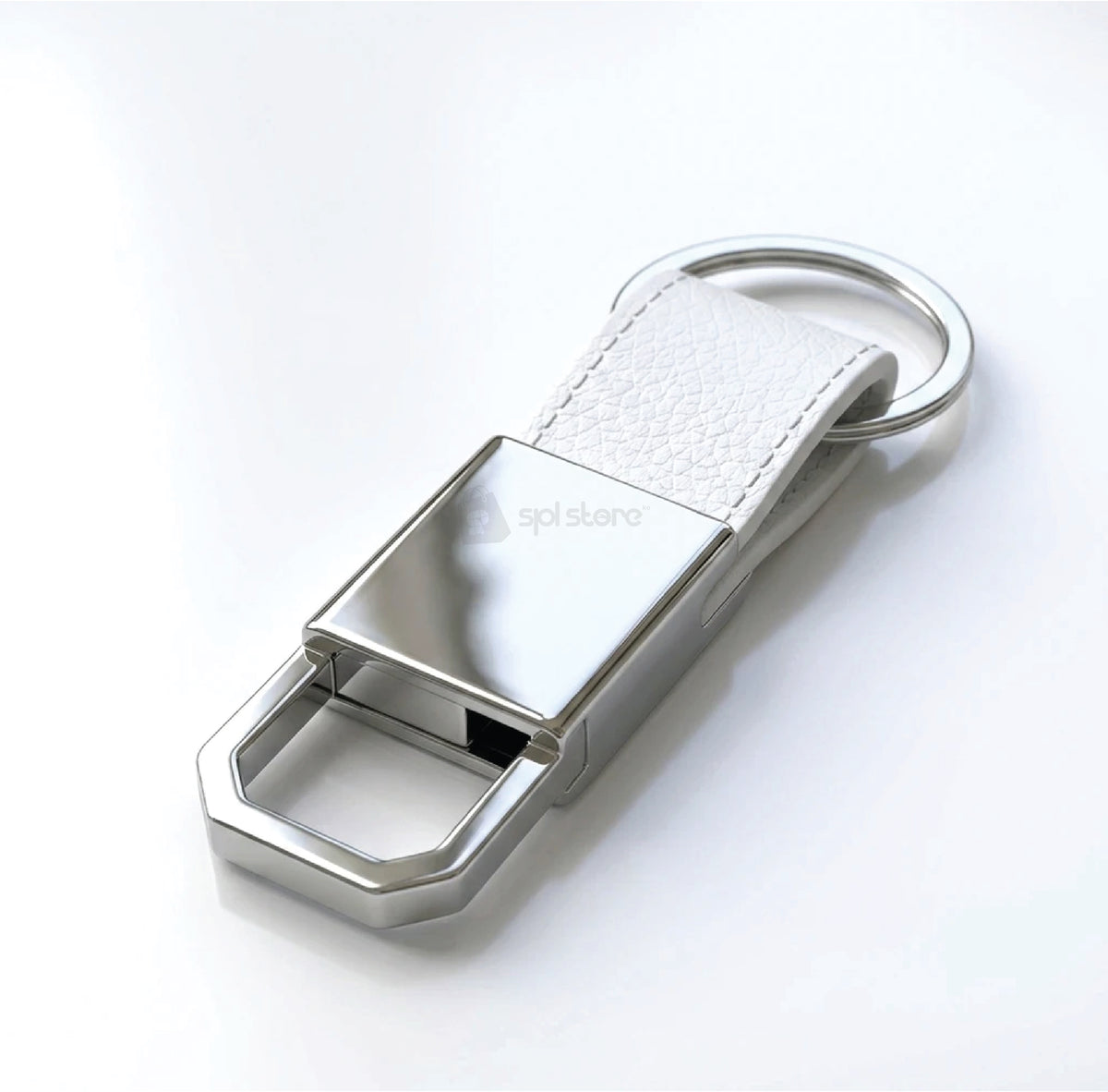 KEYRING WITH FINE LEATHER FINISH