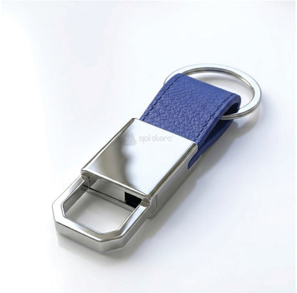 KEYRING WITH FINE LEATHER FINISH