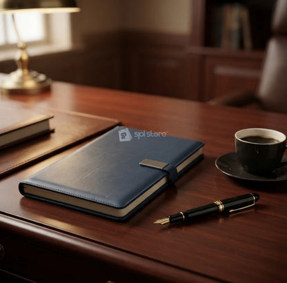 PLUSH BLUE A5/B5 HARDCOVER NOTEBOOK/DIARY