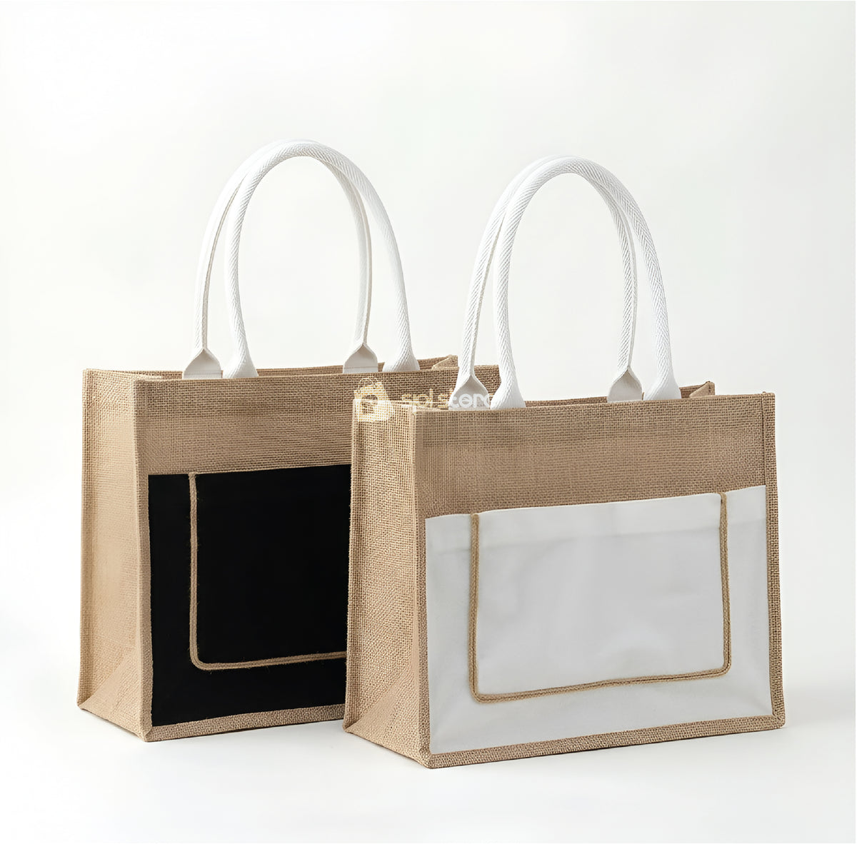 Eco-Chic Jute & Cotton Tote Bag