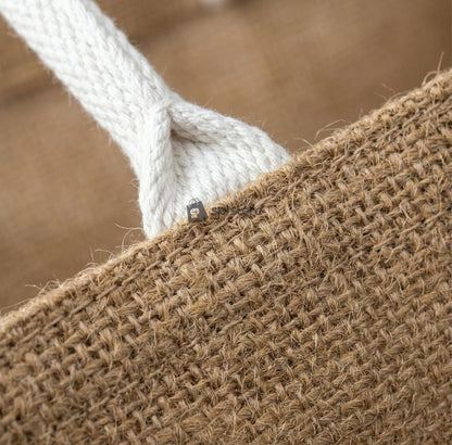 Eco-Chic Jute & Cotton Tote Bag