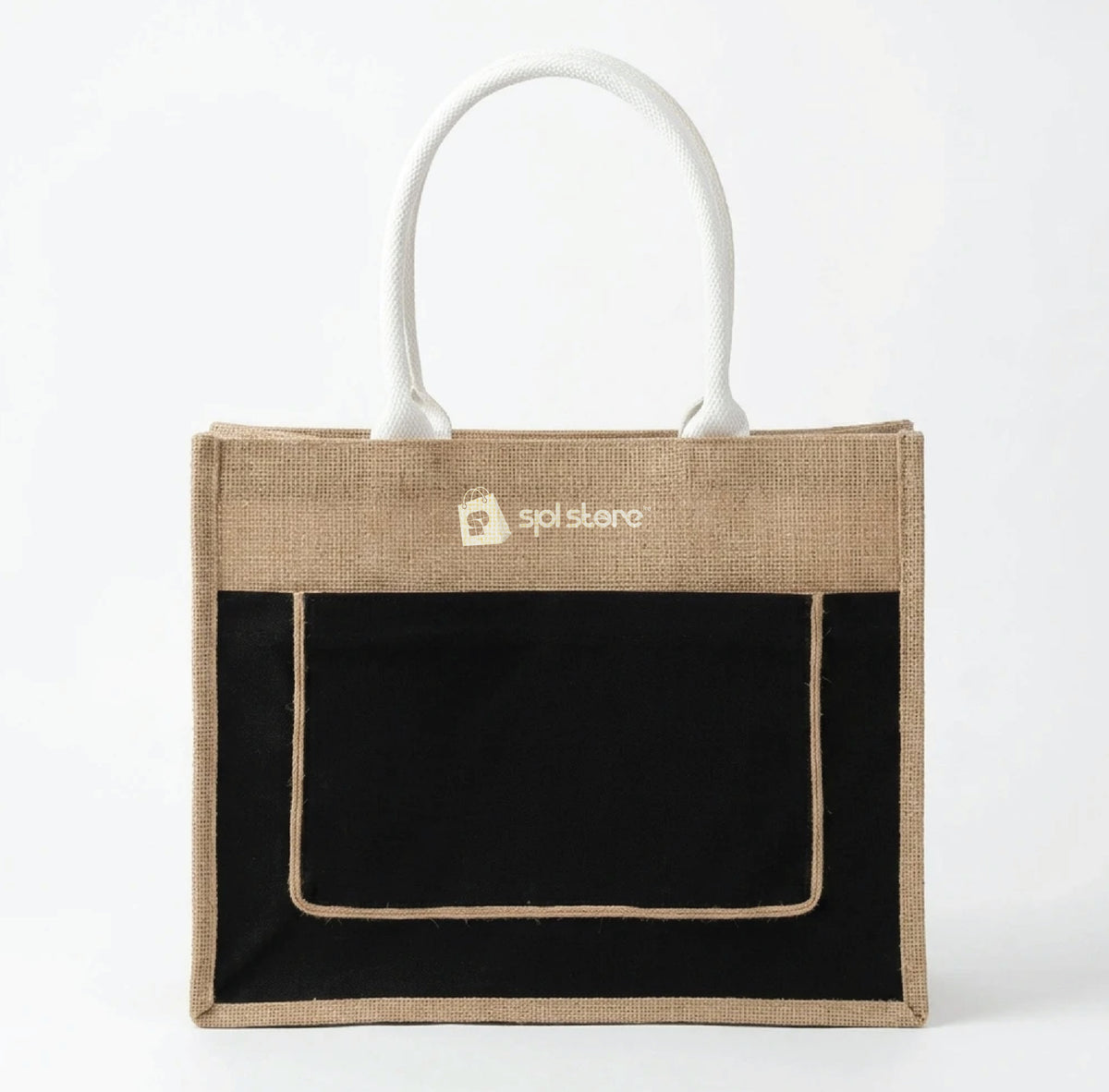 Eco-Chic Jute & Cotton Tote Bag