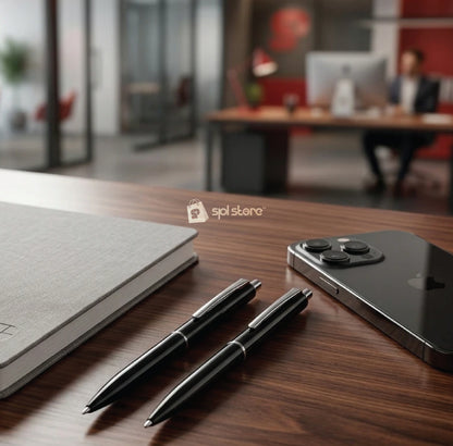 The Executive Slim Pen (Black & White)
