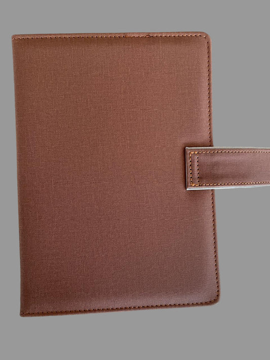 NORDICP BROWN HARDCOVER NOTEBOOK/DIARY A5