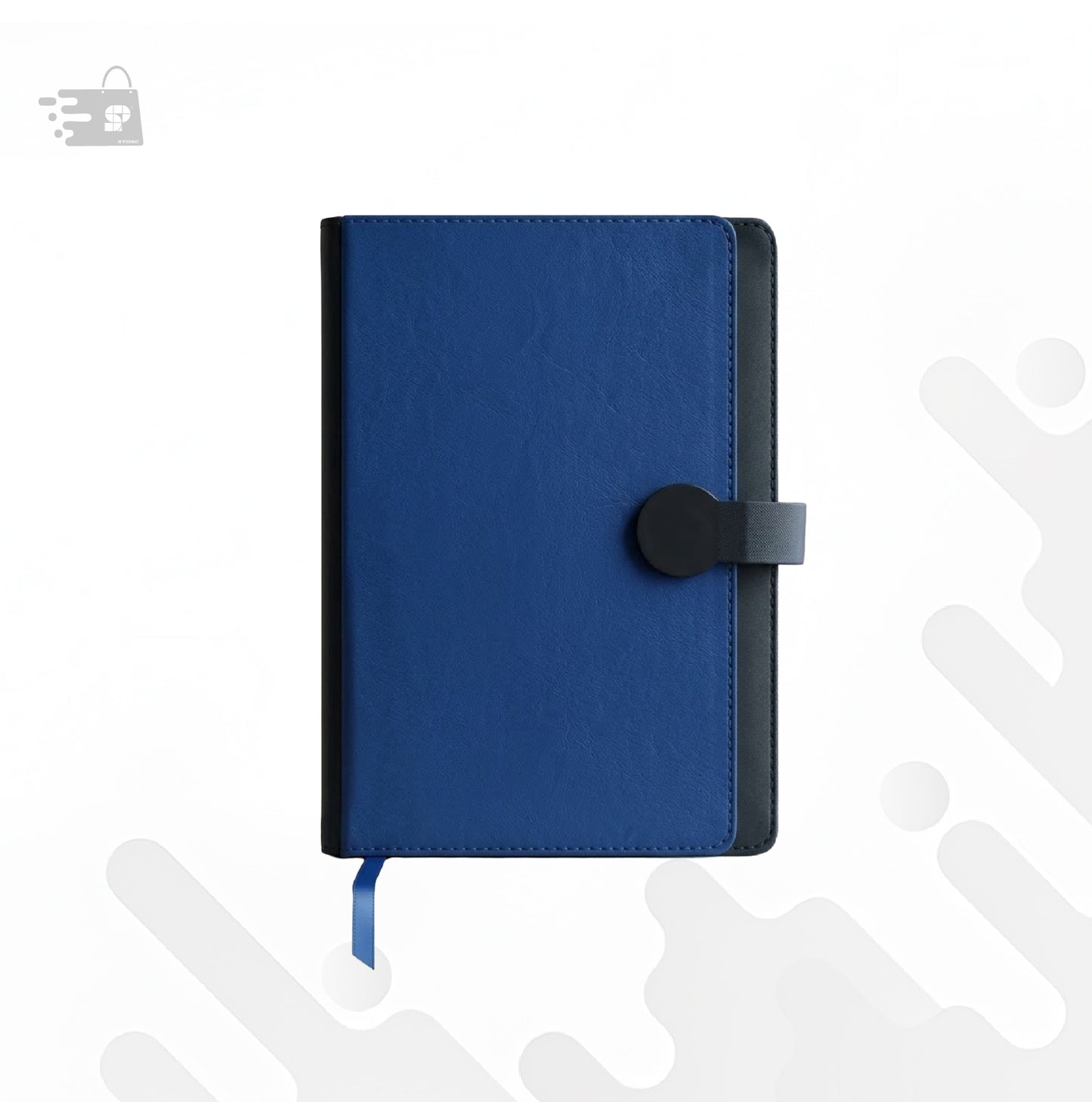 BLUE FLAP DOUBLE COVER A5 NOTEBOOK