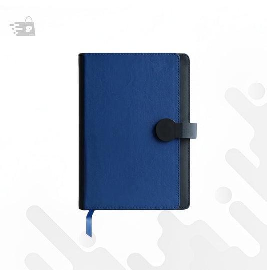 BLUE FLAP DOUBLE COVER A5 NOTEBOOK