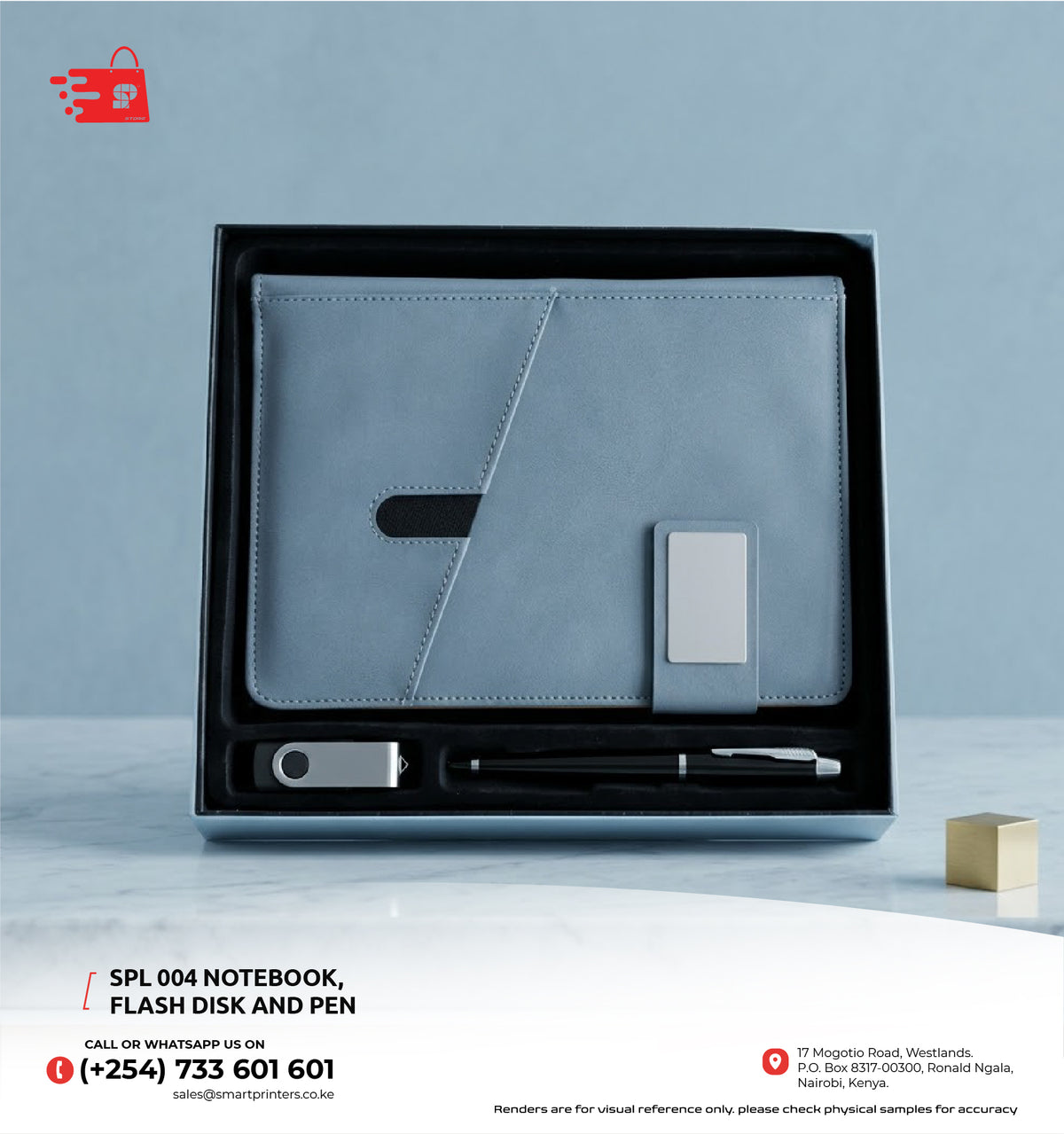 SPL 004 Notebook, Flash Disk and Pen