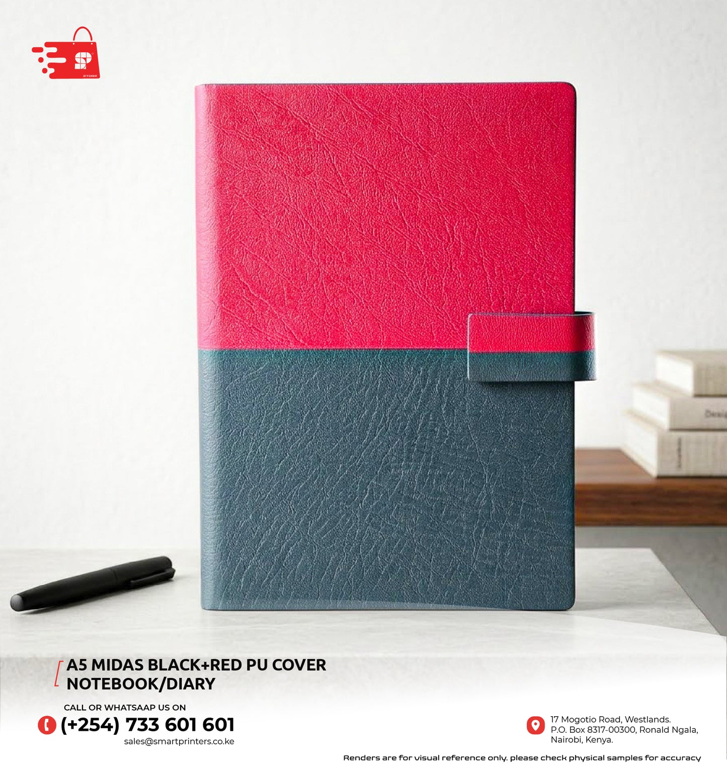 A5 MIDAS PU COVER NOTEBOOK/DIARY
