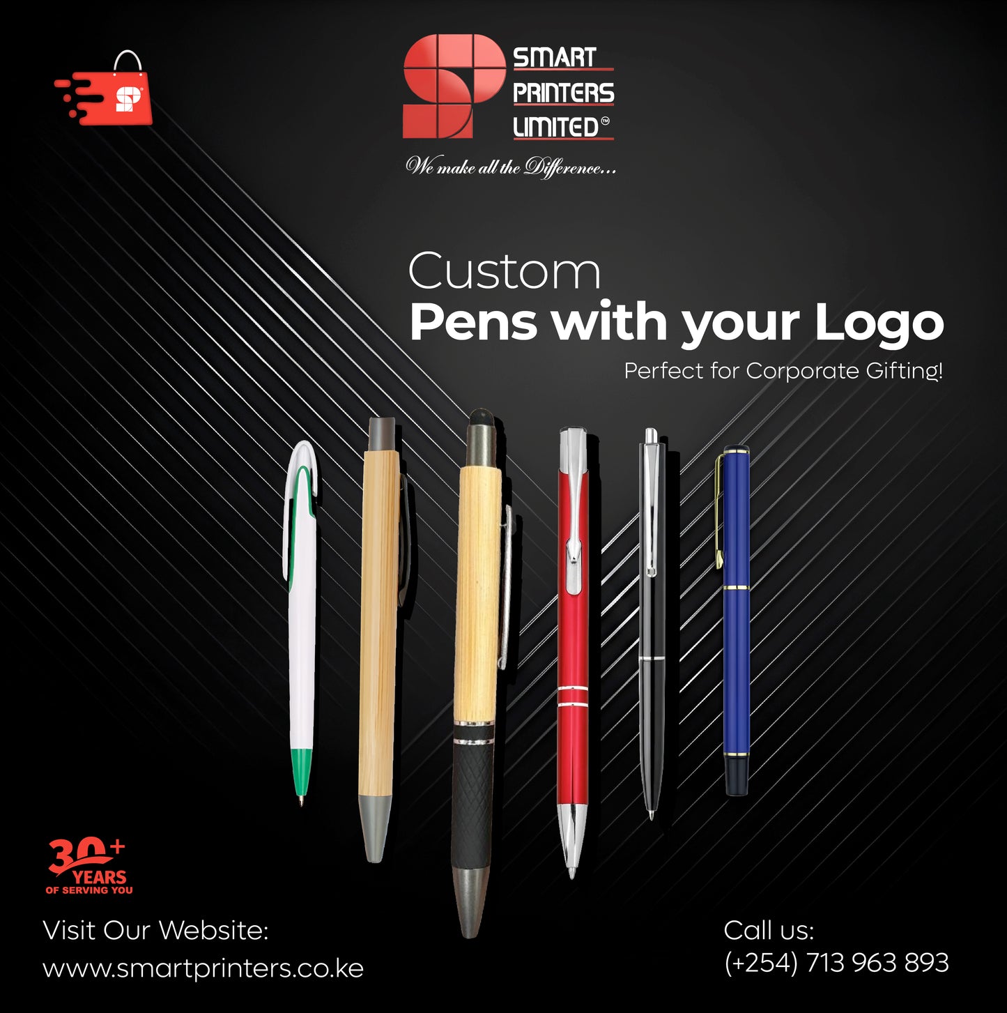 PLASTIC PRESS PENS WHITE (SPP010)