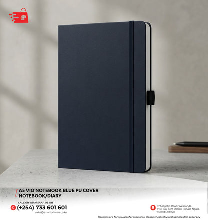 A5 VIO NOTEBOOK BLUE PU COVER NOTEBOOK/DIARY
