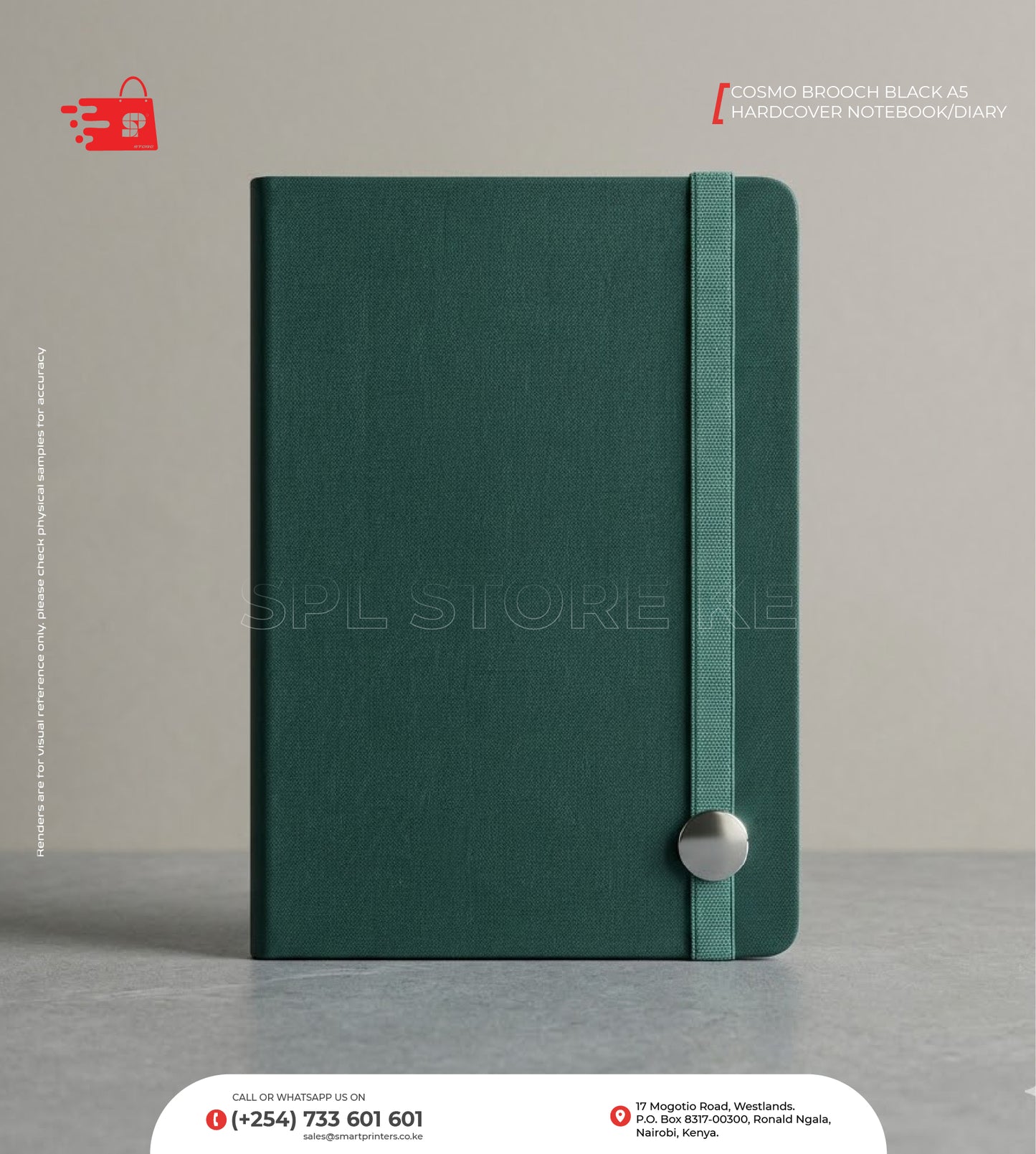 COSMO BROOCH A5 HARDCOVER NOTEBOOK/DIARY