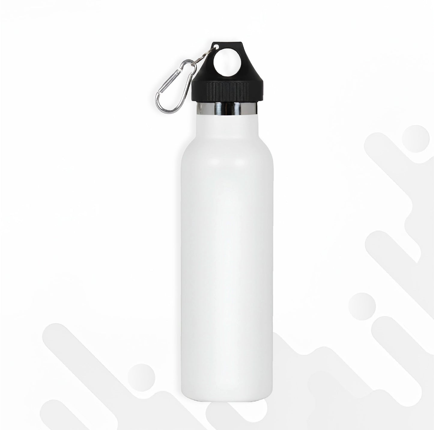 Tactical Series Vacuum  Insulated Sport Flask l White l 500ml