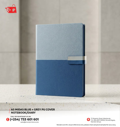 A5 MIDAS PU COVER NOTEBOOK/DIARY