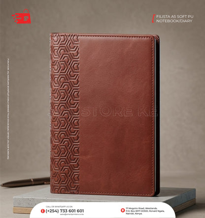 FILISTA A5 SOFT PU NOTEBOOK/DIARY