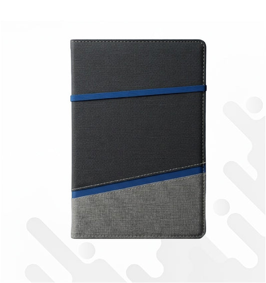 BLUE DIAG STRAP A5 HARDCOVER NOTEBOOK