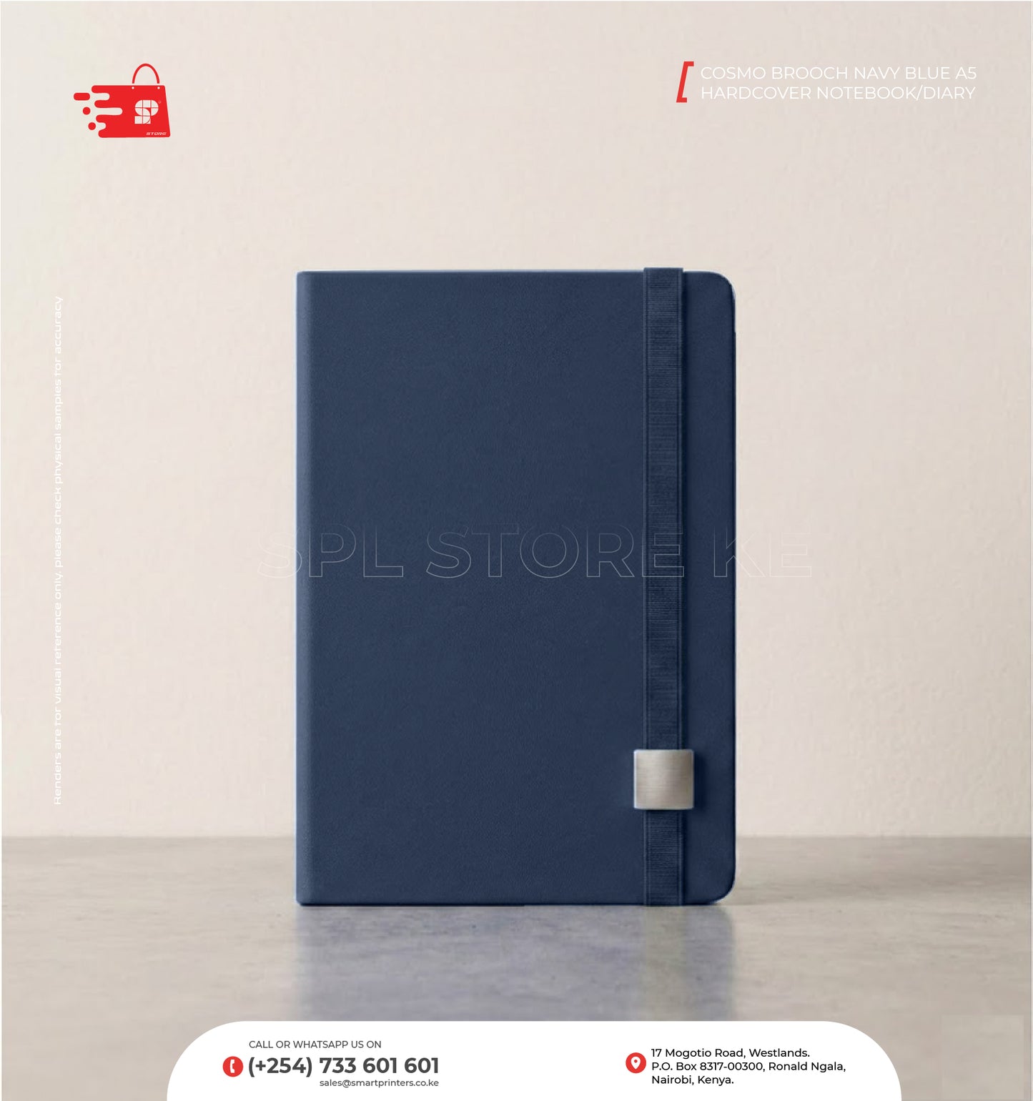 COSMO BROOCH A5 HARDCOVER NOTEBOOK/DIARY