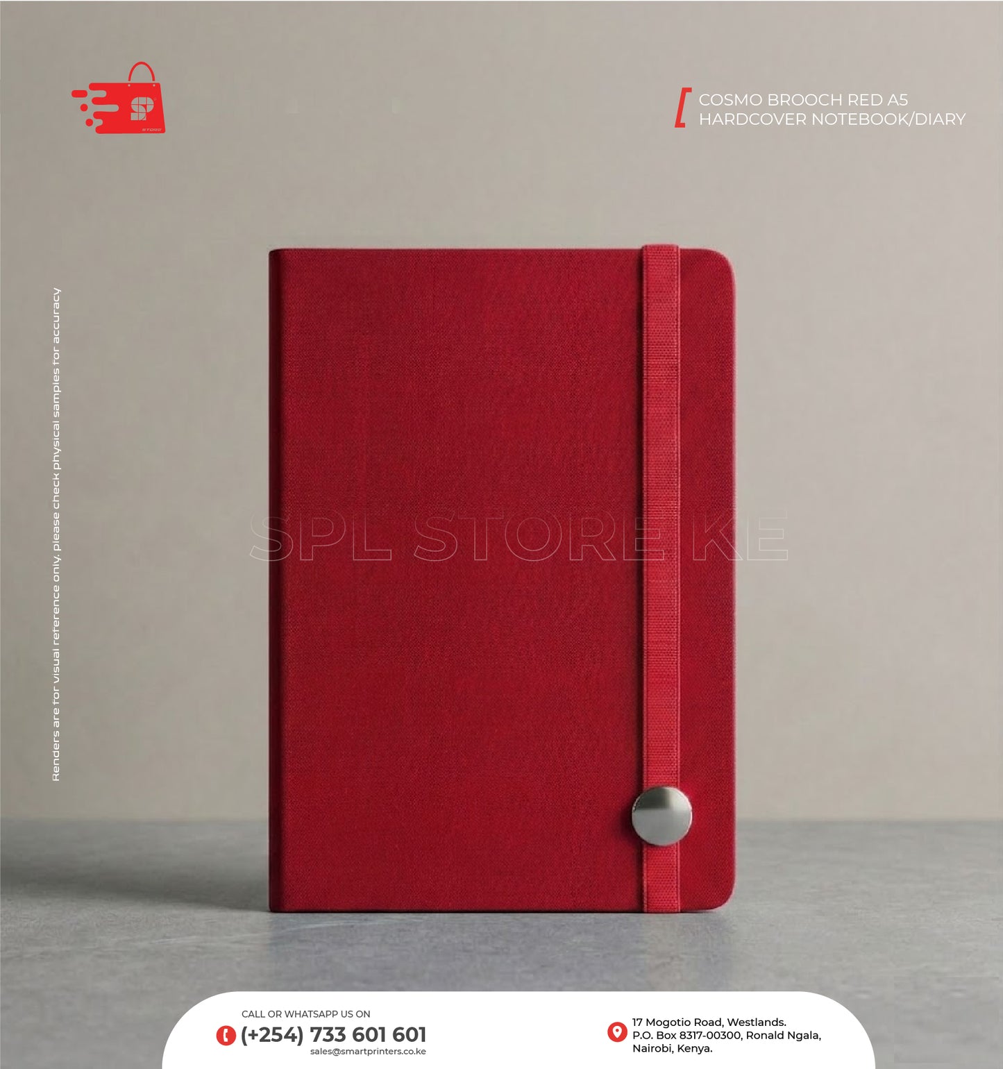 COSMO BROOCH A5 HARDCOVER NOTEBOOK/DIARY