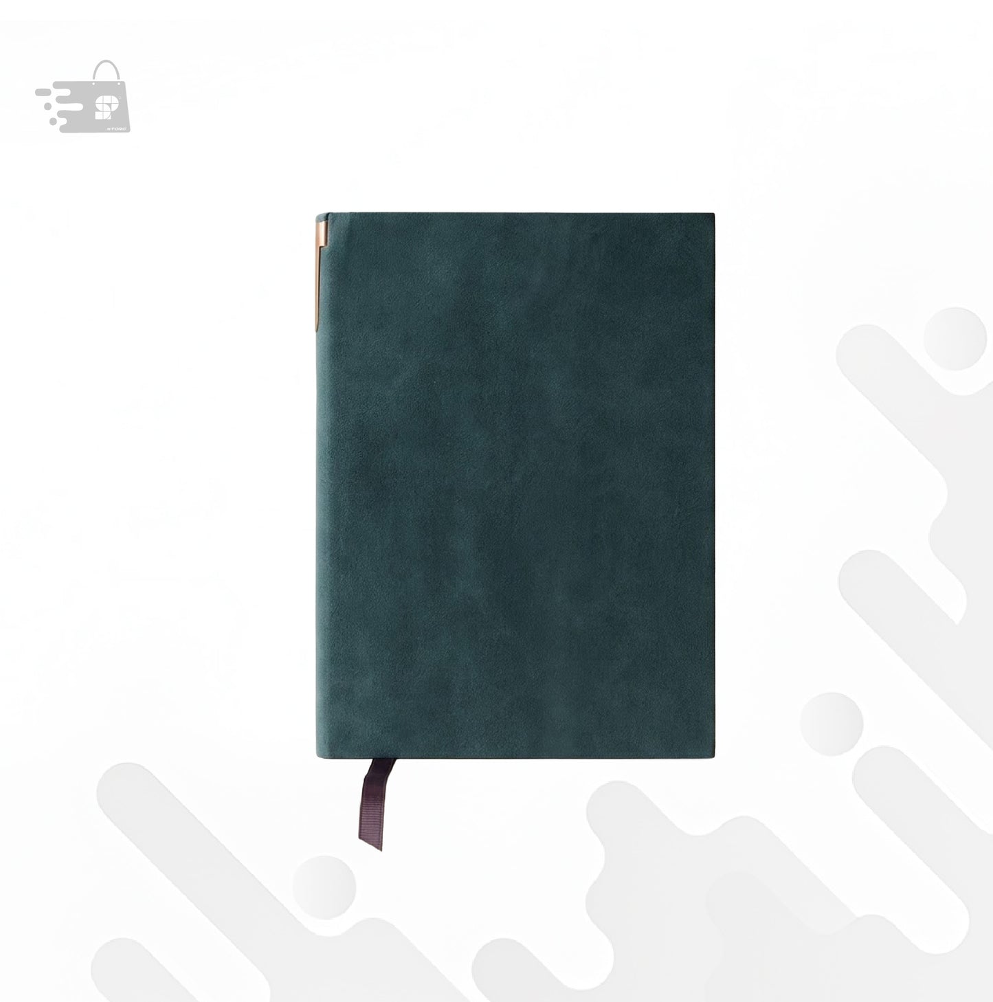 DARK GREEN FEATHER A5 NOTEBOOK
