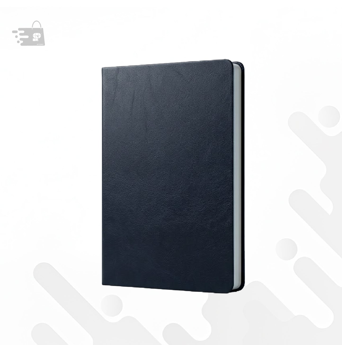 BLACK LEATHER PU A5 NOTEBOOK