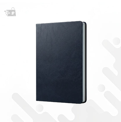 BLACK LEATHER PU A5 NOTEBOOK