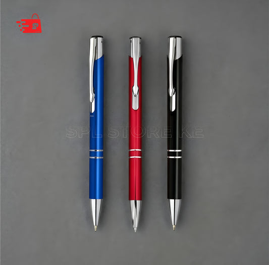 🖋️ Executive Metal Ball Pen (Black, Silver, Blue)