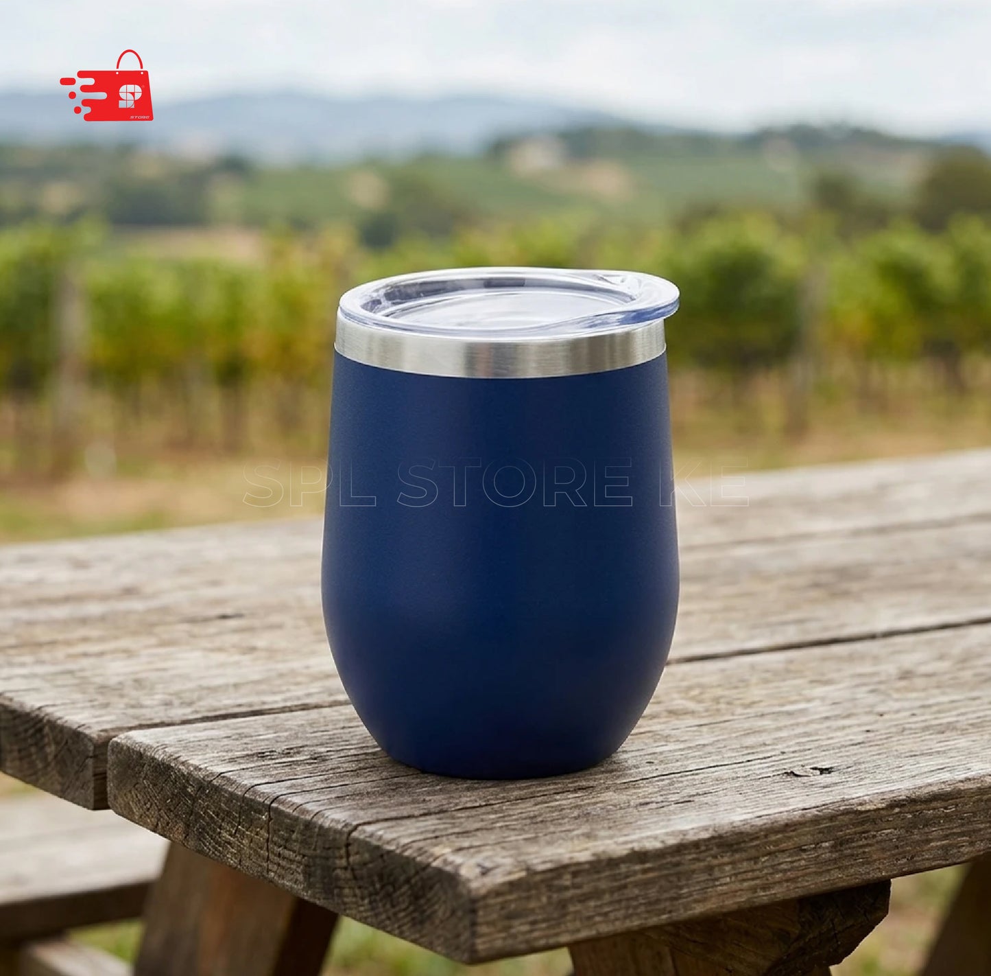 Insulated Stemless Wine Tumbler / Egg-Shaped Travel Mugs l 350ml