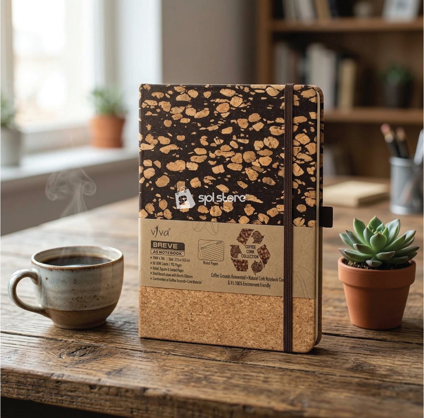 ☕ The VIVA BREVE Coffee & Cork Notebook