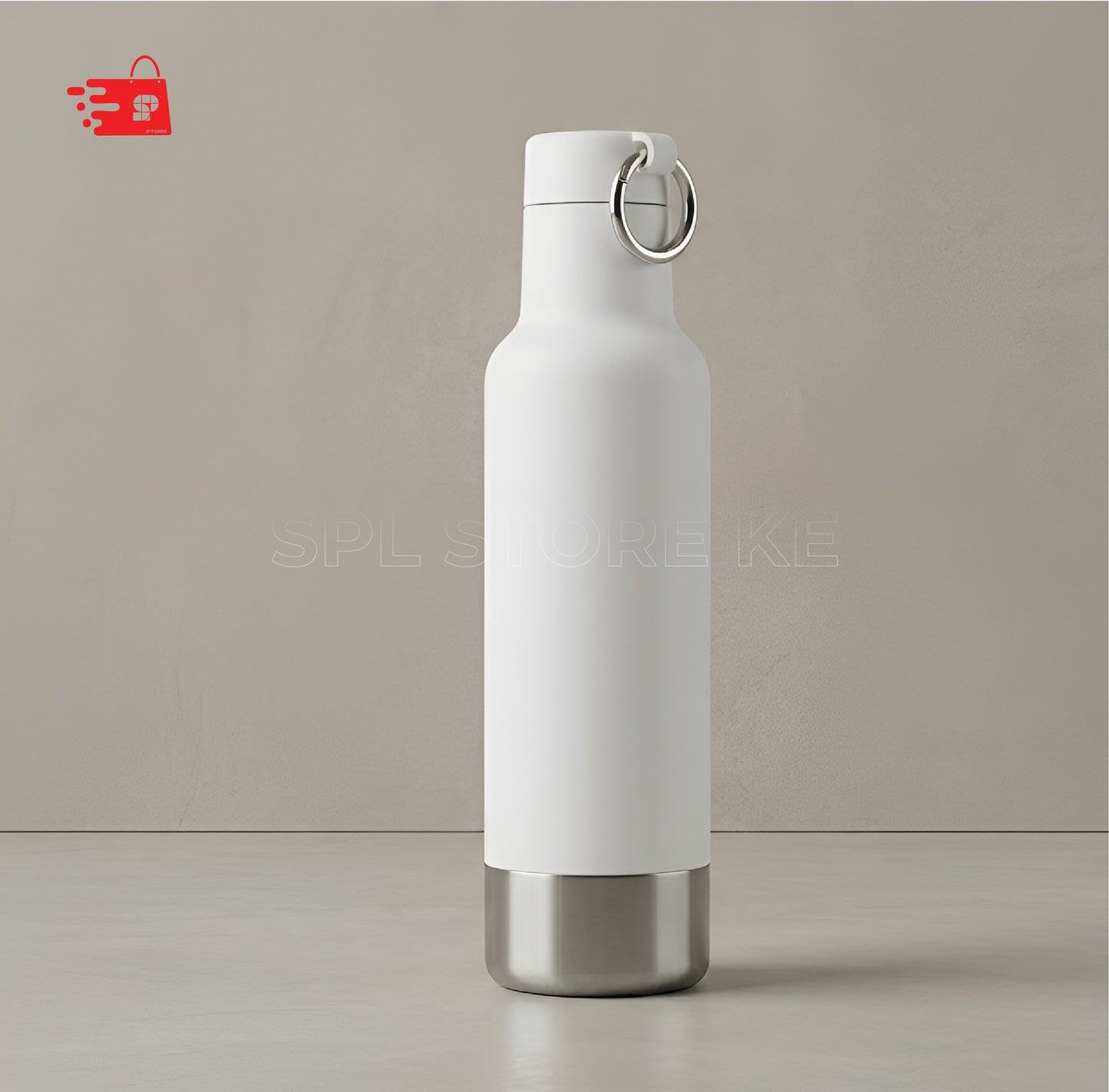 Minimalist Insulated Sport Bottle  with a Carabiner Ring Lid