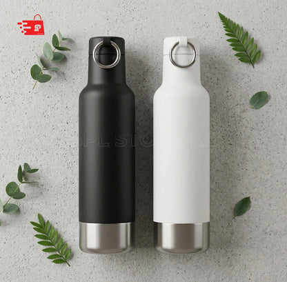 Minimalist Insulated Sport Bottle  with a Carabiner Ring Lid