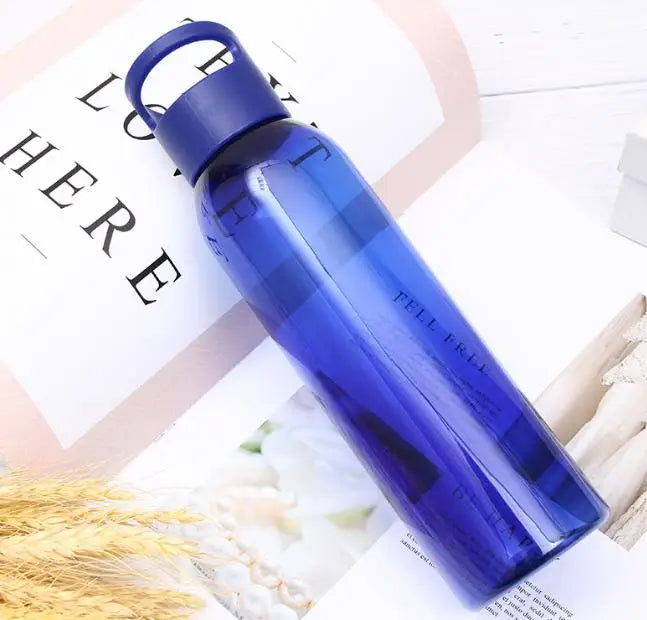 BPA FREE BLUE PLASTIC SPORTS BOTTLE 650ML