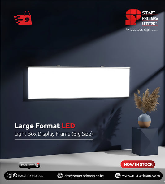 Large Format LED Light Box Display Frame (Big Size) Size 35cm x 120cm