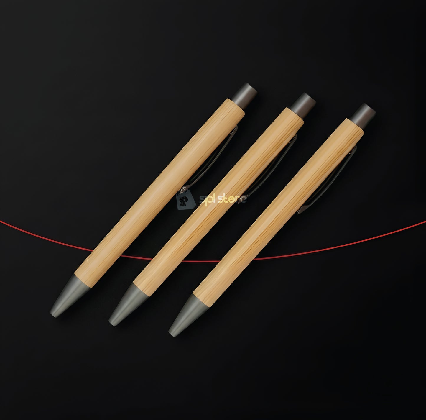 Natural Wood & Metal Ballpoint Pen
