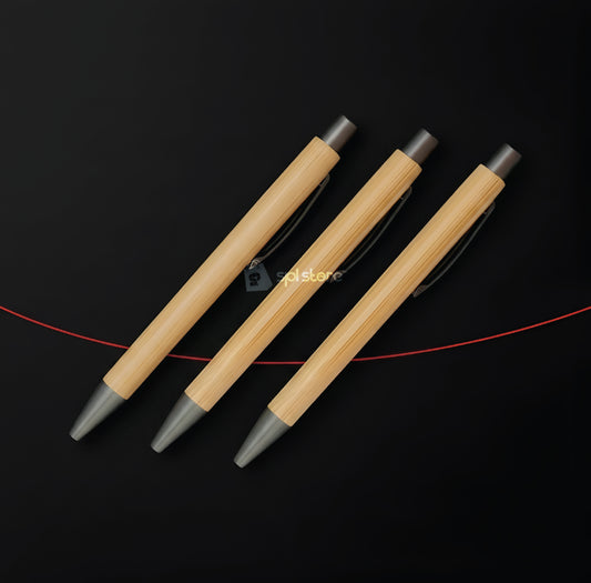Natural Wood & Metal Ballpoint Pen