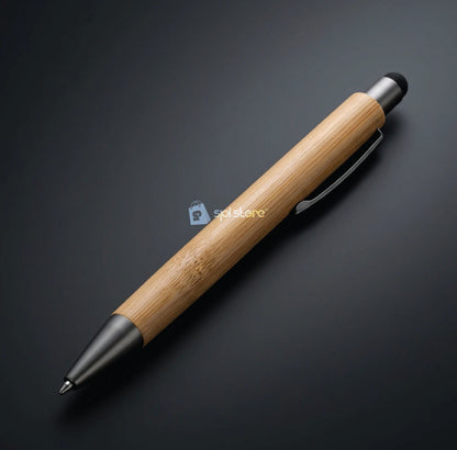 Natural Wood & Metal Ballpoint Pen