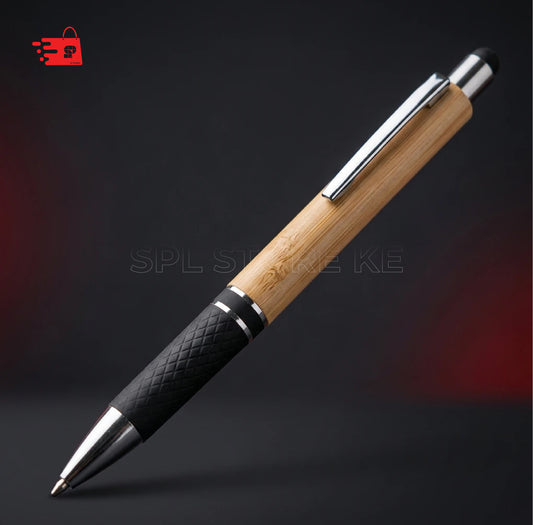 ECO-FRIENDLY BAMBOO PENS WITH RUBBER GRIP