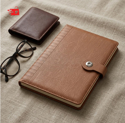 MAPLE WOOD TAN A5/B5 HARDCOVER NOTEBOOK/DIARY